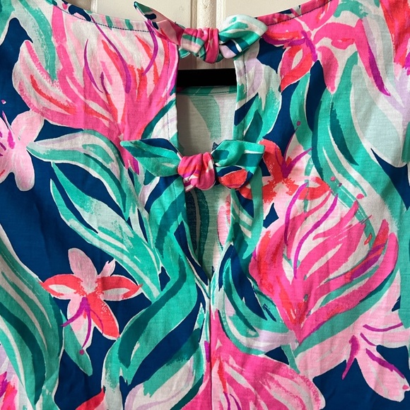 Lilly Pulitzer Pink and Green Ruffled Sundress Size XS - Picture 6 of 7